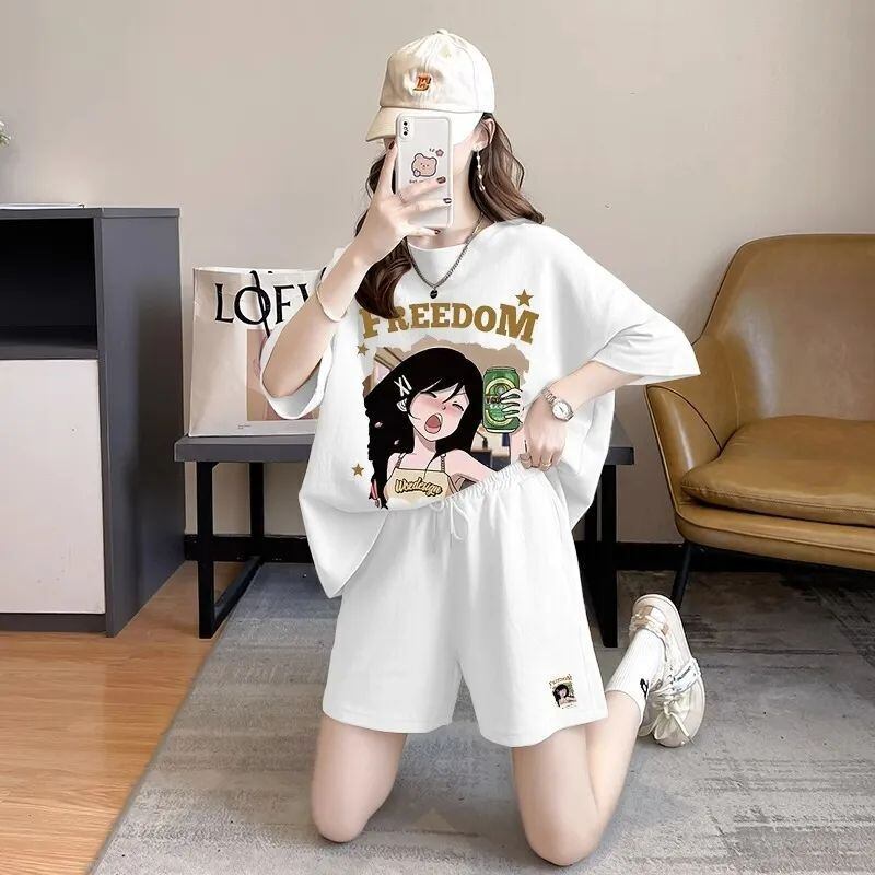 超人気 真夏も快適 話題沸騰中 カジュアル 全4色 半袖 Tシャツ ショートパンツ セットアップ ＜S-9129＞