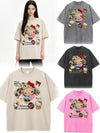 ゆったり シンプル プリント カジュアル Tシャツ S-13286