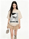 大人気 ゆったり プリント カジュアル Tシャツ S-13291