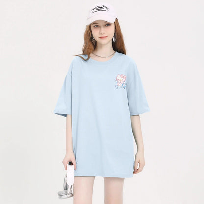 シンプル 体型カバー 新作 カジュアル Tシャツ S-13238