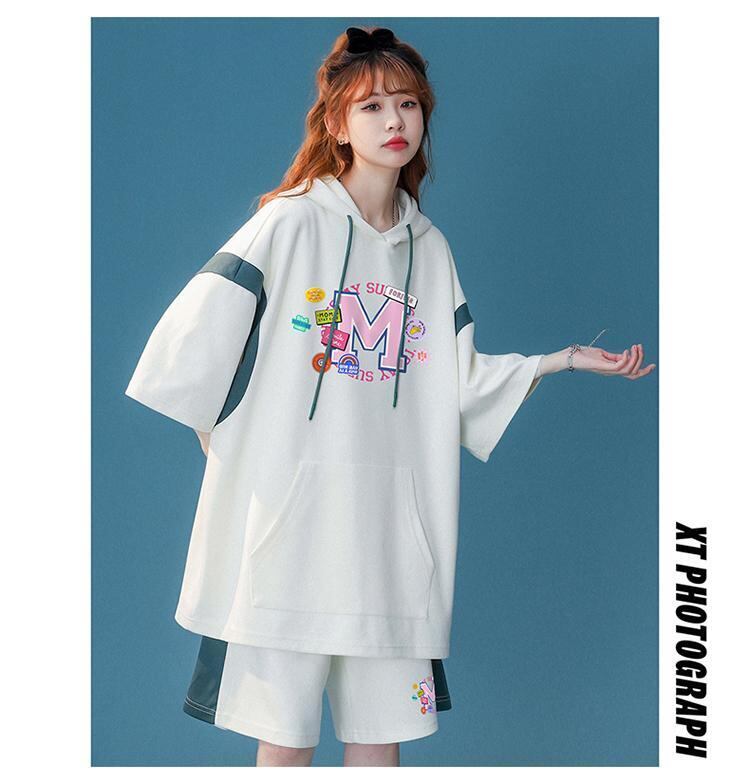 早い者勝ち カジュアル 絶対流行 半袖Ｔシャツⅹパンツセット<S-6534>