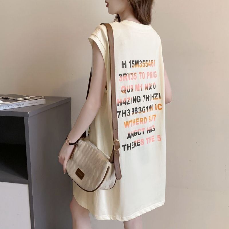 真夏も快適 着心地良い ファッション感満々 プリント全4色 ノースリーブ Tシャツ カットソー＜S-9161＞