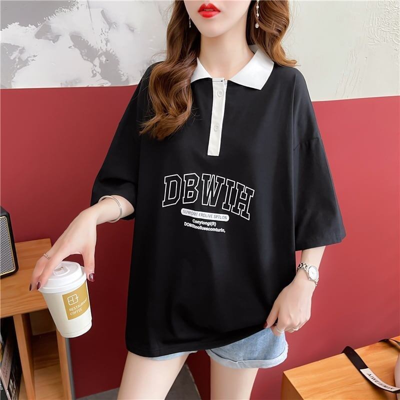 カジュアル 切り替え 着心地抜群 プリント Tシャツ カットソー＜S-3622＞