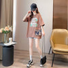 スタイリッシュ 3色選択可 一目惚れ カートゥーンプリント Tシャツ カットソー＜S-3091＞
