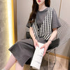 個性的なデザイン プリント 一目惚れ Tシャツ カットソー ワンピース＜S-3490＞
