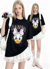 ゆったり プリント カジュアル シンプル Tシャツ S-13289