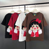 ゆったり ファッション プリント カジュアル Tシャツ S-13297