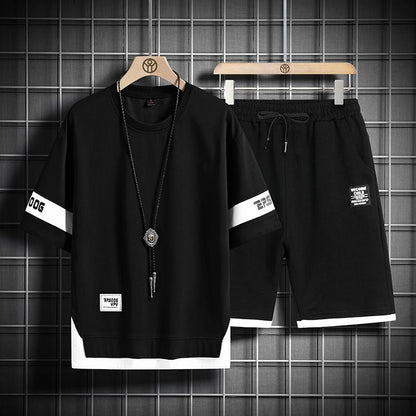 男女兼用 大人気 シンプル Tシャツ & ショーツ セットアップ MO-80020