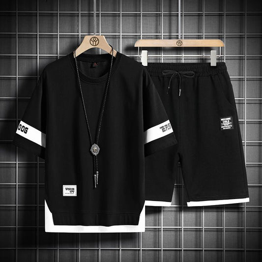 男女兼用 大人気 シンプル Tシャツ & ショーツ セットアップ MO-80020