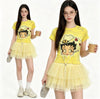 ファッション感満々 プリント シンプル Tシャツ S-13296