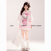 メッシュ オーバーサイズ 可愛い 半袖  Tシャツ S-13214