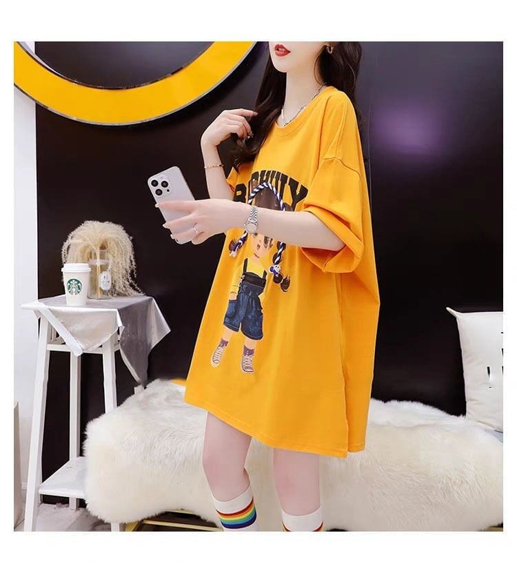 元気いっぱい プリントTシャツ ロング 半袖 ＜S-2840＞