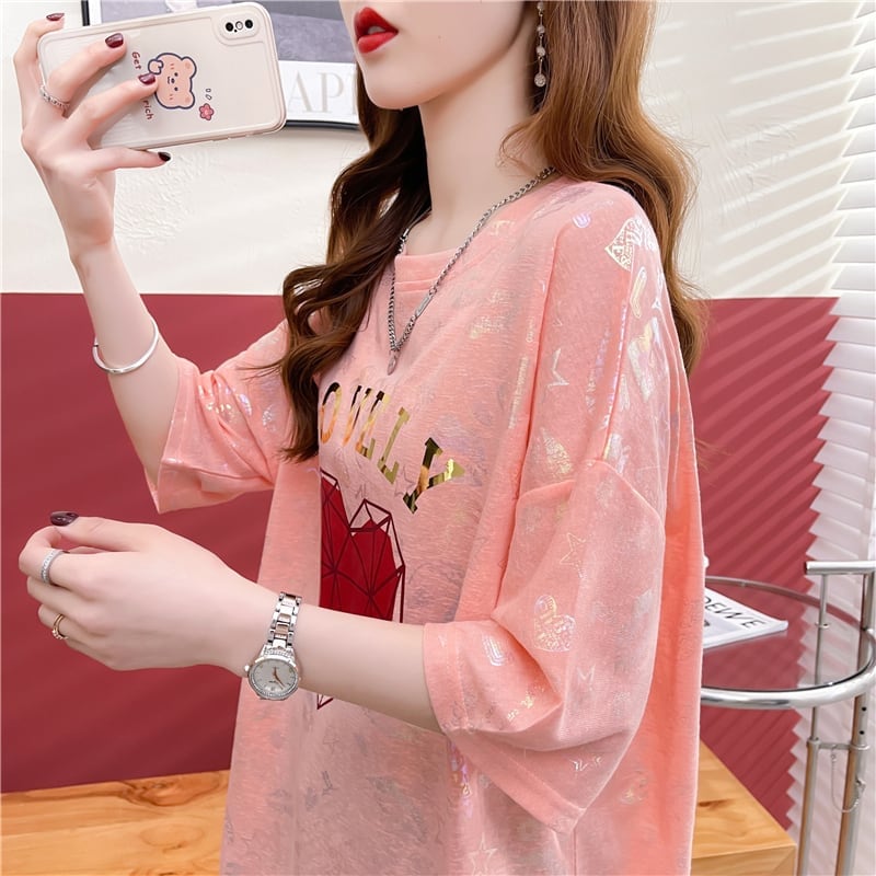 話題沸騰中 ファッション 個性派 プリント 全3色 半袖Tシャツ<S-8508>