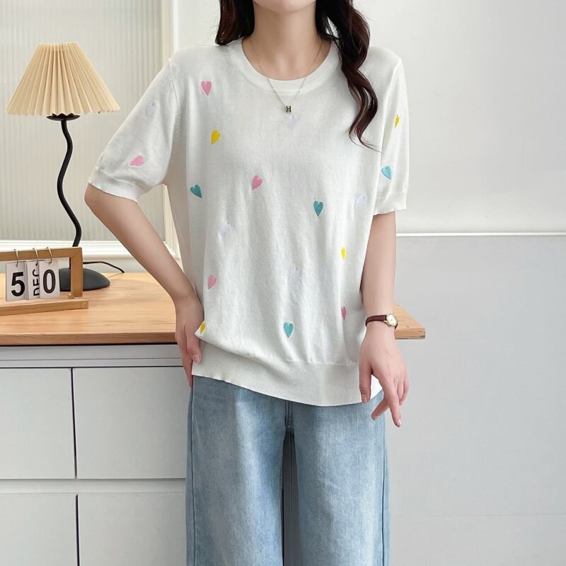 大活躍 好感度UP 海外トレンド カジュアル 全3色 半袖 Tシャツ ＜S-12038＞