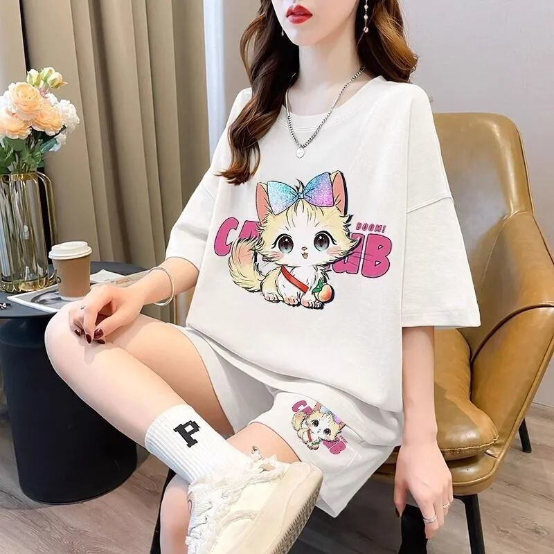 絶対欲しい カジュアル 夏に嬉しい機能付き 半袖Ｔシャツⅹパンツセット全4色<S-11268>