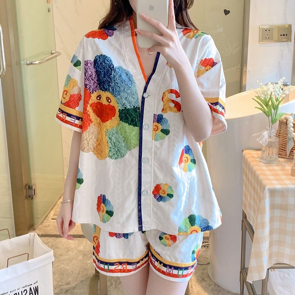 超人気 デザイン性抜群 売り切れ必至 ルームウェア 寝間着 パジャマ 3点セット<S-9132>