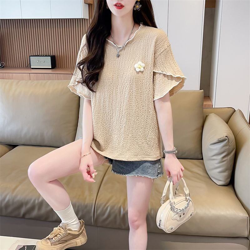 美人度アップ スウィート キュート 5色選択 半袖Tシャツ＜S-8578＞