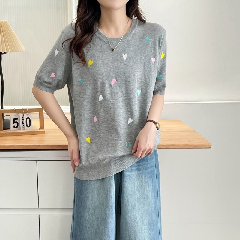 大活躍 好感度UP 海外トレンド カジュアル 全3色 半袖 Tシャツ ＜S-12038＞