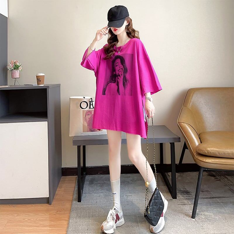 スタイリッシュ プリント 一目惚れ Tシャツ カットソー＜S-3300＞
