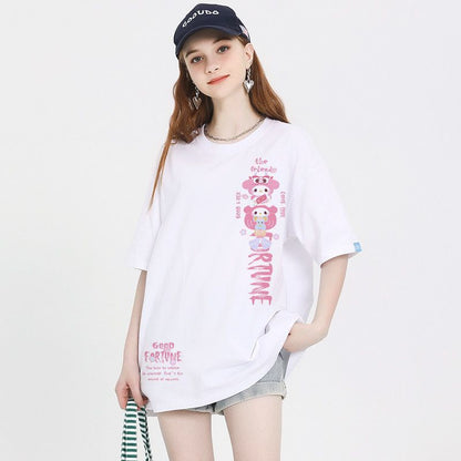 早い者勝ち 体型カバー カジュアル Tシャツ S-13241