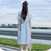 早い者勝ち カジュアル 体型カバー ワンピース MO-80042