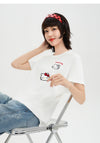 大人可愛い 品質のいい プリント 半袖 Tシャツ S-13219