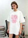 ゆったり 体型カバー ファッショ 半袖  Tシャツ S-13228