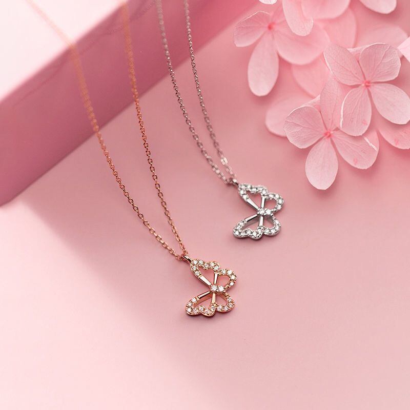 定番シンプル 美感いっぱい 清純甘くて女子力UP 2色 ネックレス アクセサリー＜S-12752＞