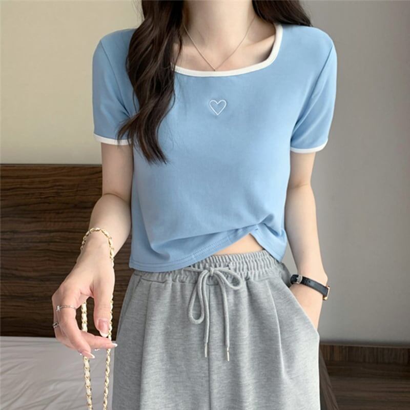 スリム 切り替え スタイリッシュ Tシャツ カットソー＜S-3449＞