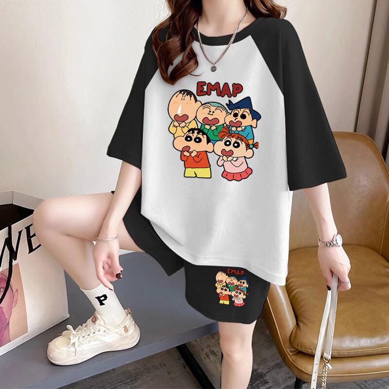 【ランキングNO.5】超人気 カジュアル ファッション 上質 男女兼用Ｔシャツⅹパンツセット<S-6532>