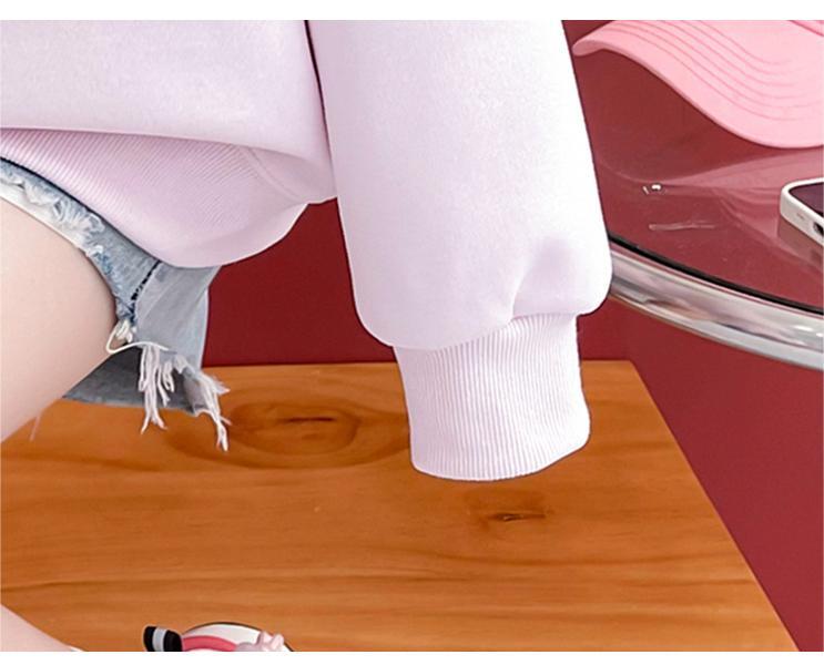 絶対欲しい グラフィック 折り襟 ロゴゆったりスウェット全2色トップス＜S-4779＞