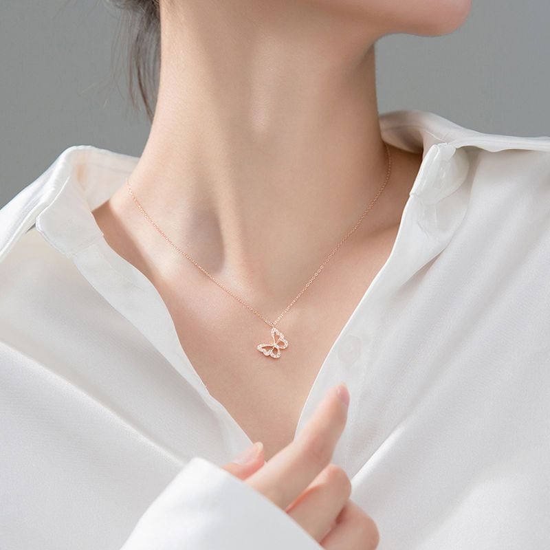 定番シンプル 美感いっぱい 清純甘くて女子力UP 2色 ネックレス アクセサリー＜S-12752＞