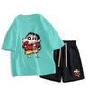 男女兼用 カジュアル Tシャツ & ショーツ セットアップ S-13267