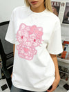 ゆったり 体型カバー ファッショ 半袖  Tシャツ S-13228