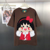 ゆったり ファッション プリント カジュアル Tシャツ S-13297