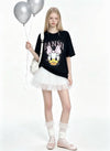 ゆったり プリント カジュアル シンプル Tシャツ S-13289