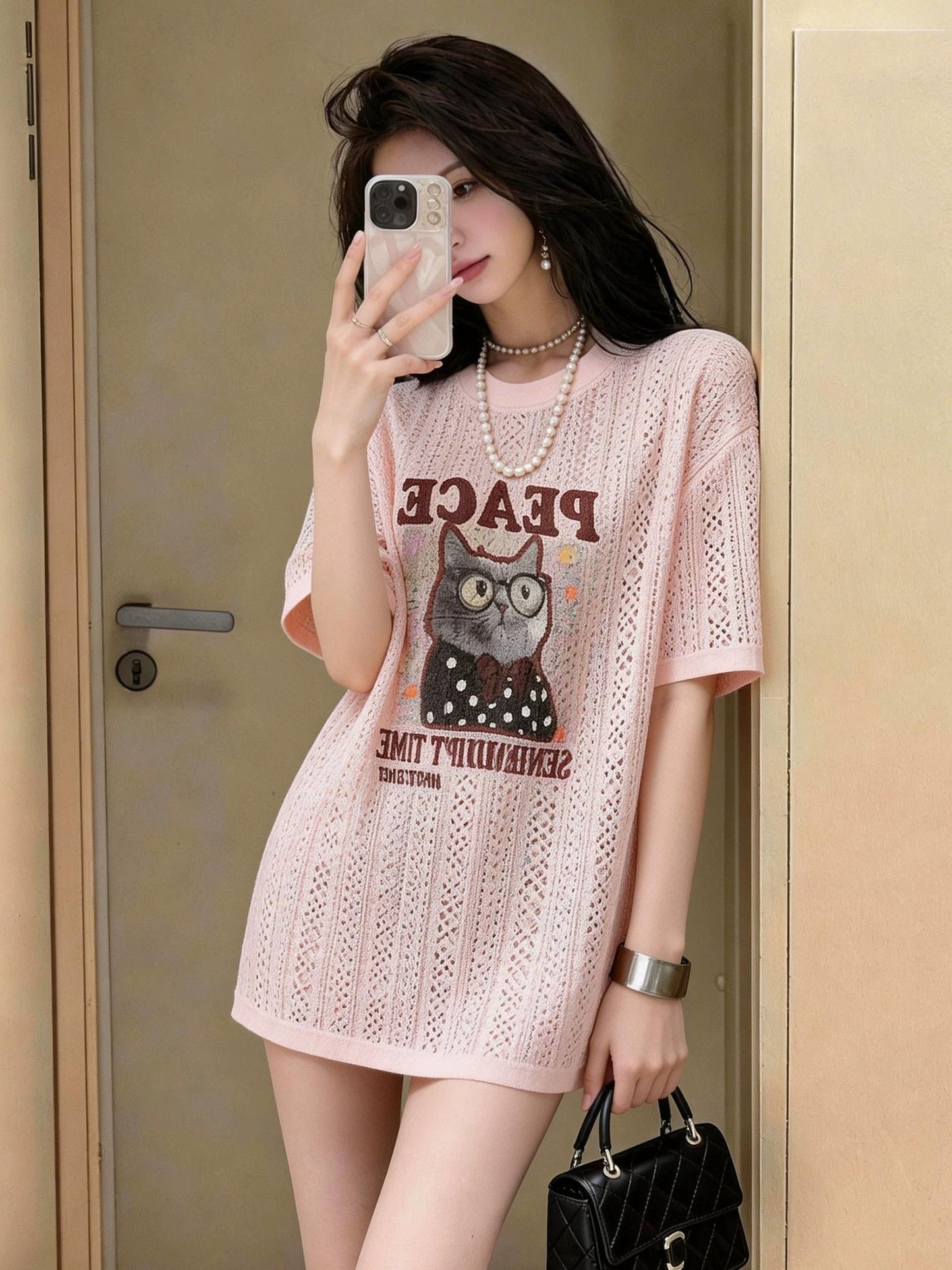 人気トレンド プリント ファッション Tシャツ <S-13205>