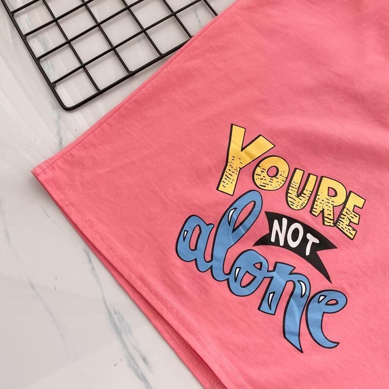 新商品 プリント ファッション ゆったり 全4色 半袖 Tシャツ＜S-11443＞