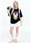ゆったり プリント カジュアル シンプル Tシャツ S-13289