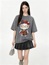 大人可愛い ゆったり シンプル カジュアル Tシャツ S-13287