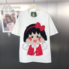 ゆったり ファッション プリント カジュアル Tシャツ S-13297