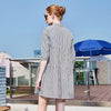 ストライプ柄 カジュアル 体型カバー ワンピース MO-80047