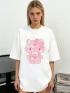 ゆったり 体型カバー ファッショ 半袖  Tシャツ S-13228