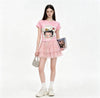 ファッション感満々 プリント シンプル Tシャツ S-13296