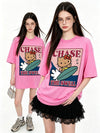 上質 シンプル プリント カジュアル Tシャツ S-13295