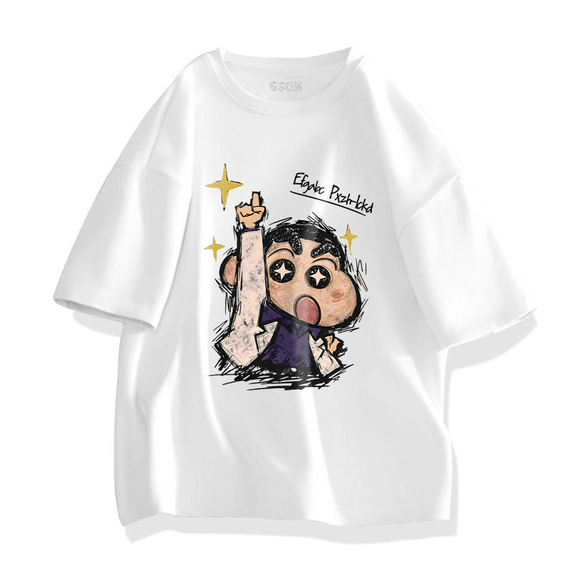 男女兼用 プリント Tシャツ & ショーツ セットアップ S-13266