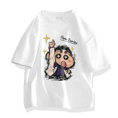 男女兼用 プリント Tシャツ & ショーツ セットアップ S-13266