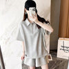 ファッション 切り替え ゆったり感アップ Tシャツ＋ショートパンツ セットアップ＜S-3616＞