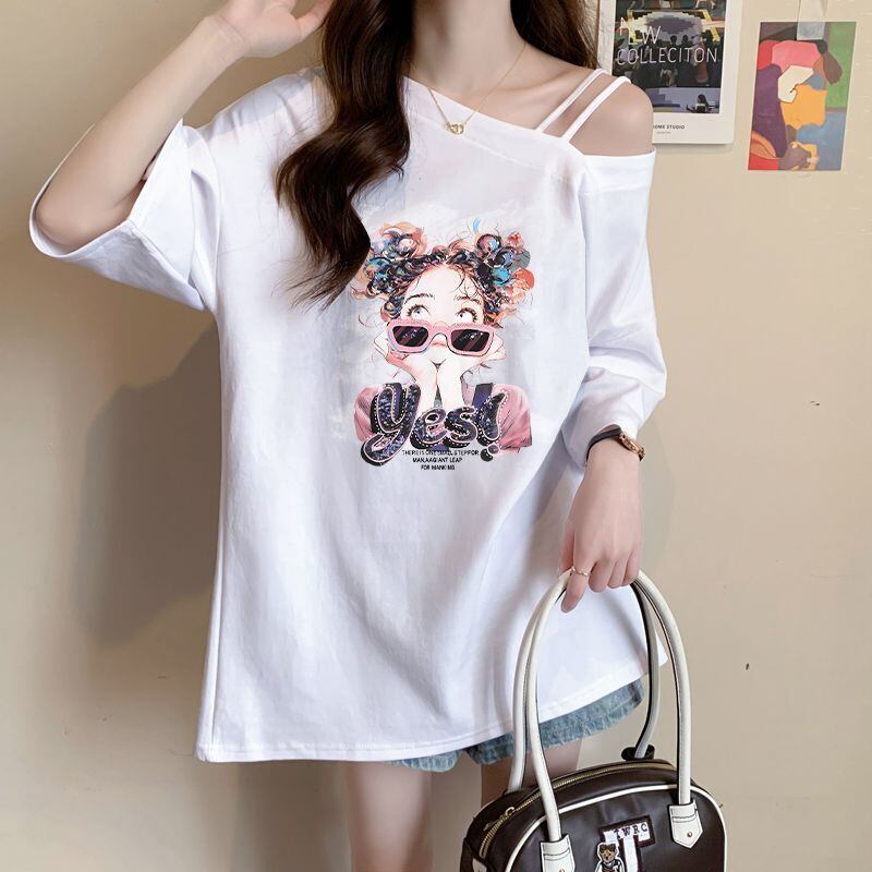 美人度アップ カジュアル キュート 全3色 半袖Tシャツ カットソー ＜S-8613＞