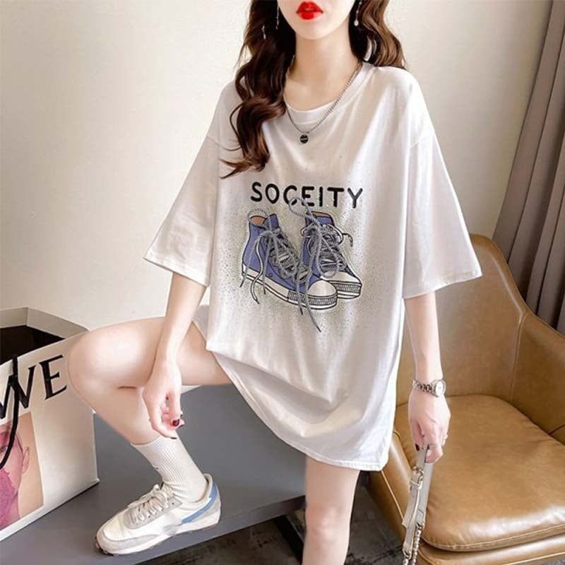 オシャレ度満点 プリント 今季大好評 Tシャツ カットソー トップス＜S-3281＞